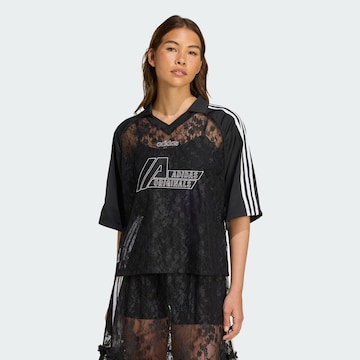 ADIDAS ORIGINALS Shirt in Black: front