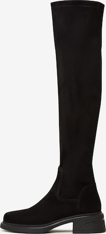 CESARE GASPARI Overknees in Black: front