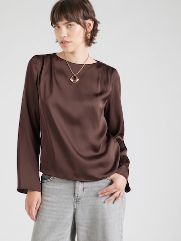 VILA - Blusa 'VIRAVENNA' en marrón: frente