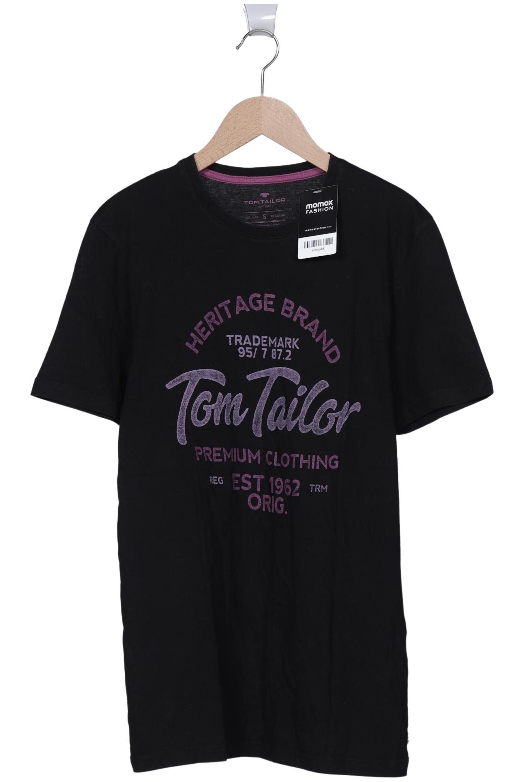 TOM TAILOR DENIM T-Shirt S in Schwarz: Vorderseite
