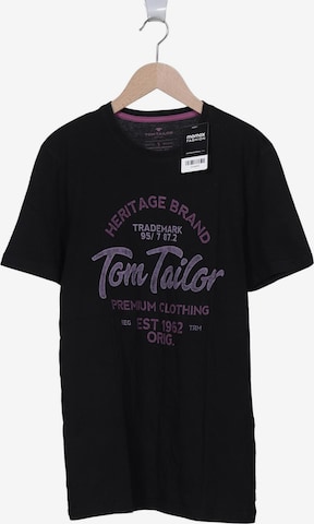 TOM TAILOR DENIM T-Shirt S in Schwarz: Vorderseite
