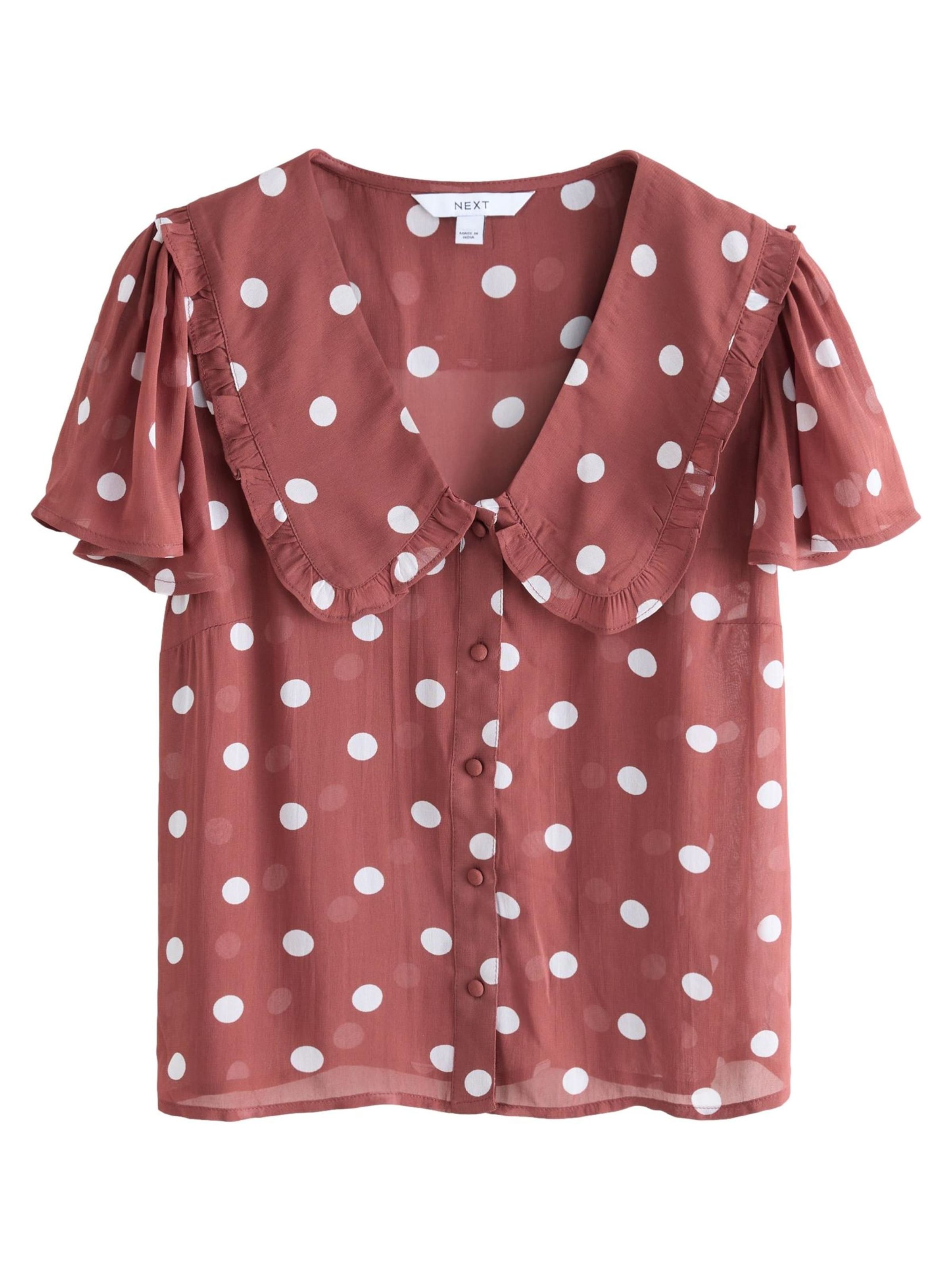 Next Blouse in Bruin: voorkant