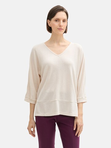 TOM TAILOR Shirt in Beige: front