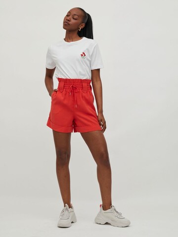 VILA Regular Broek 'VIRuby' in Rood