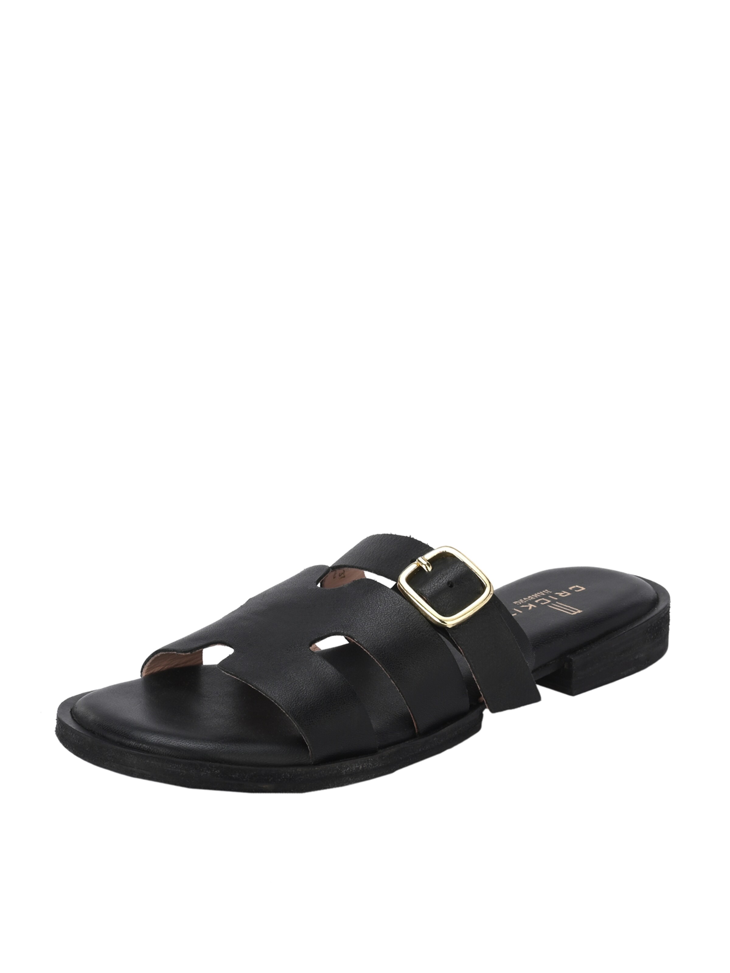 Crickit Pantolette ' ODETTE ' in Schwarz: Vorderseite