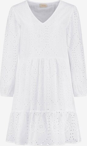 Robe 'BRODERIE ANGLAISE' Shiwi en blanc : devant