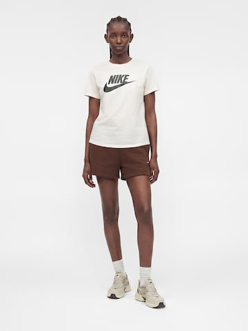 Nike Sportswear Skinny Μπλουζάκι 'Essential' σε λευκό