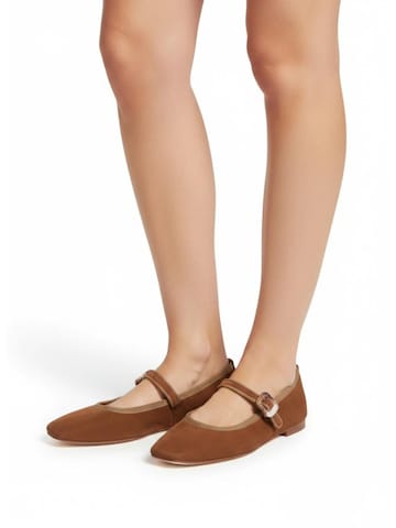 Ballerines à lanières 'Bambolina' Flarelle en marron