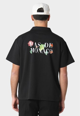 Pas De Monaco Comfort Fit Hemd in Schwarz: Vorderseite