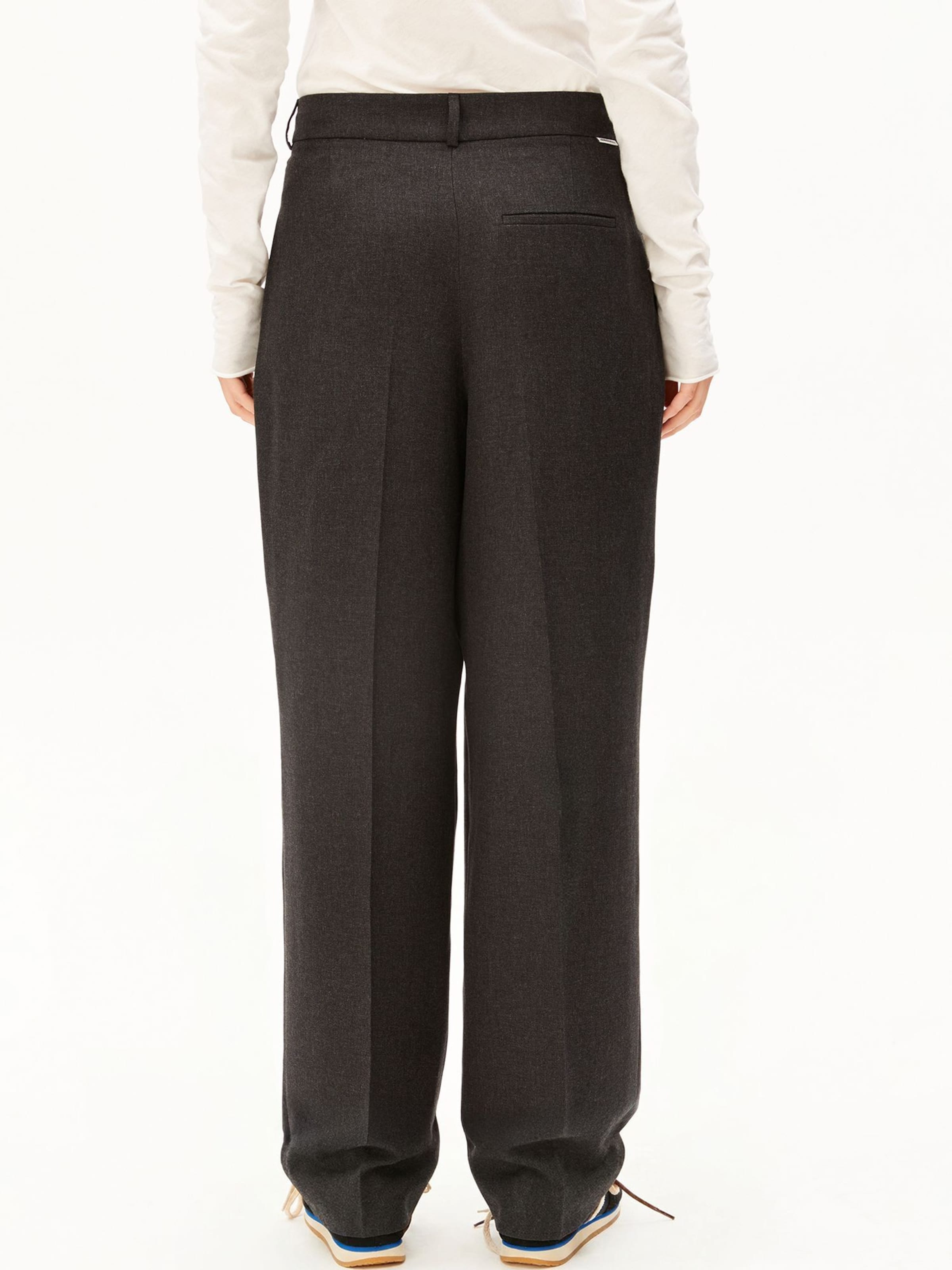 ARMEDANGELS Loosefit Stoffhose WIDE PLEATED in Grau: Rückseite