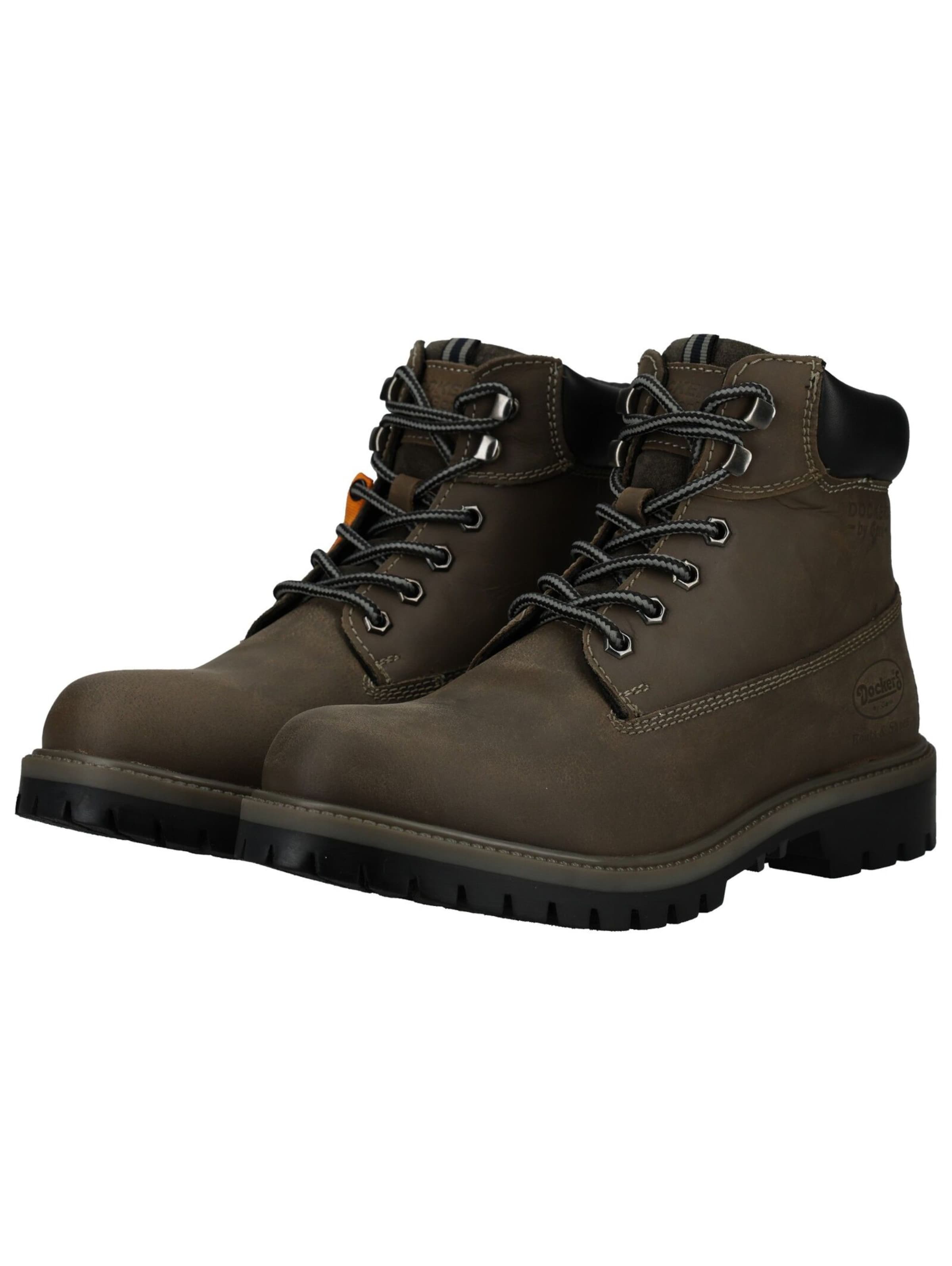 Boots stringati di Dockers by Gerli in grigio: frontale