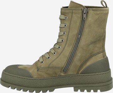 GABOR Lace-Up Ankle Boots in Green