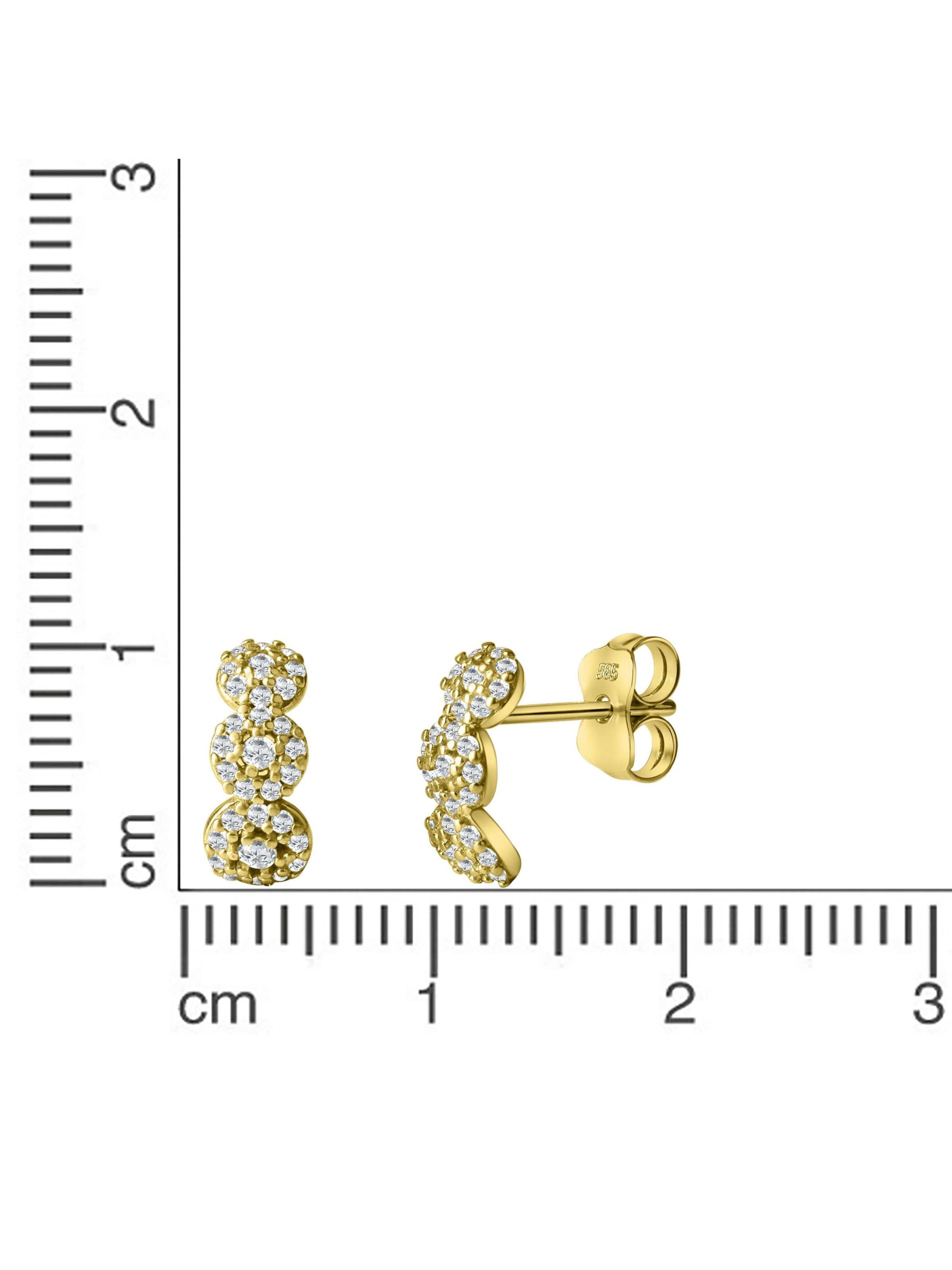 Fascination by Ellen K. Earrings in Gold: front