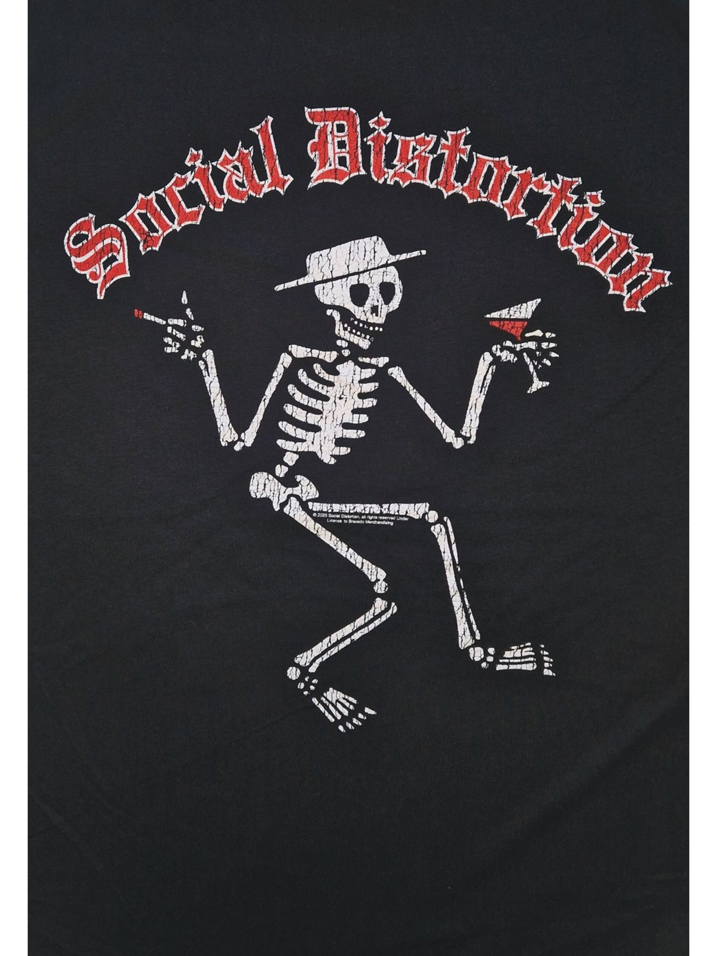 SOCIAL DISTORTION - Camiseta 'Social Distortion Vintage Kelly T-Shirt' en negro