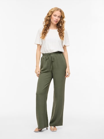 VILA Wide leg Broek 'VIJOSA' in Groen