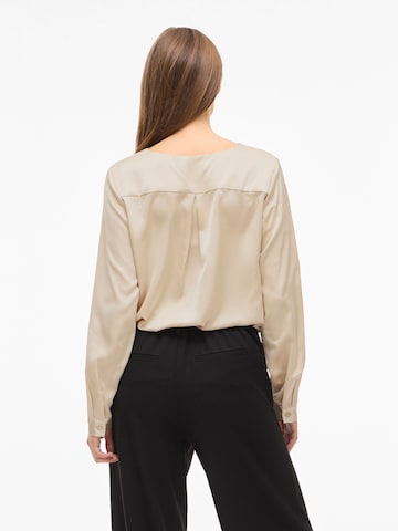 Chemisier 'VIELLETTE' VILA en beige