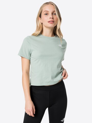 Tricou funcțional de la THE NORTH FACE pe verde: față