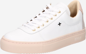 New Lab Sneakers in White: front