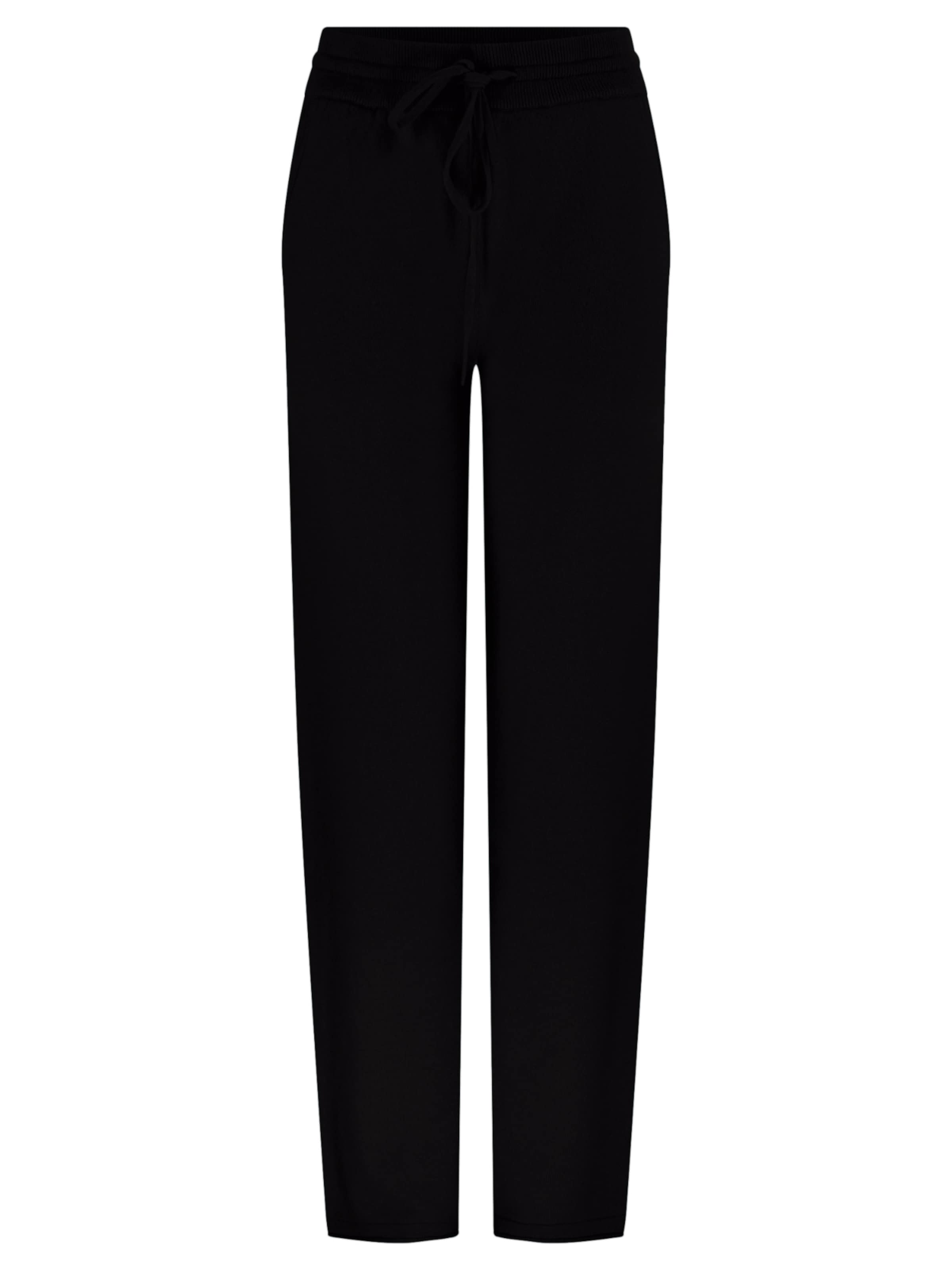 Pantalon CASH-MERE.CH en noir : devant