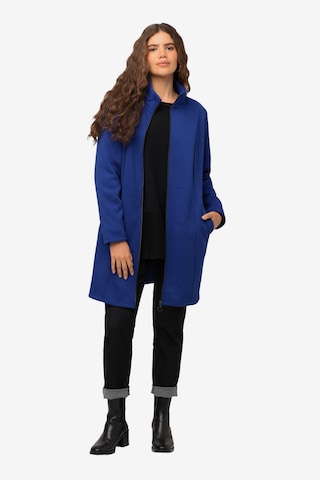 Ulla Popken Between-Seasons Coat in Blue