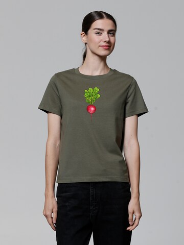 T-shirt 'Radieschen' Watapparel en vert : devant