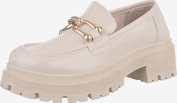 Ital-Design Classic Flats in Beige: front