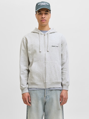 Veste de survêtement 'JORNORREBRO' JACK & JONES en blanc : devant