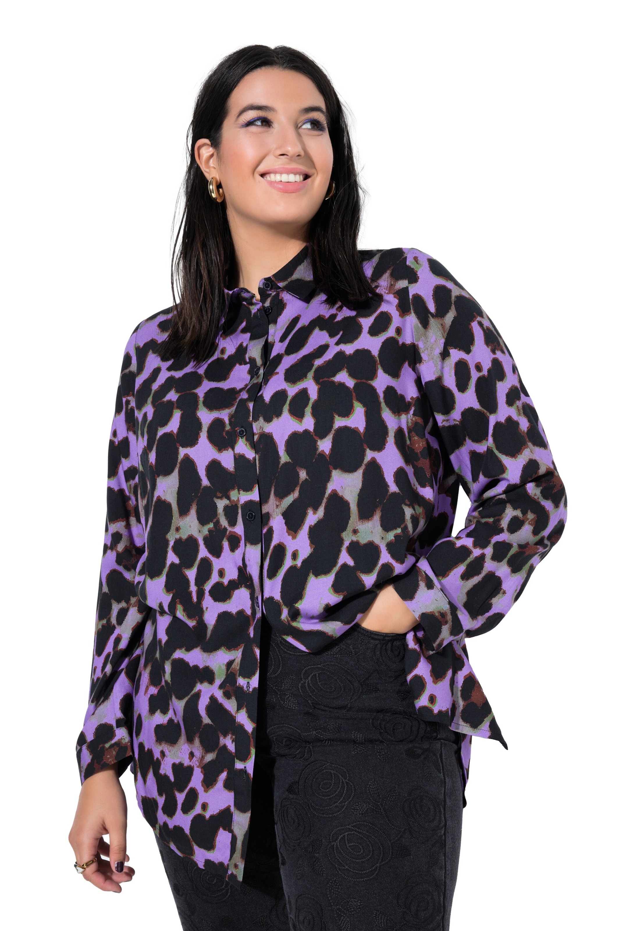 Studio Untold Blouse in Purple: front