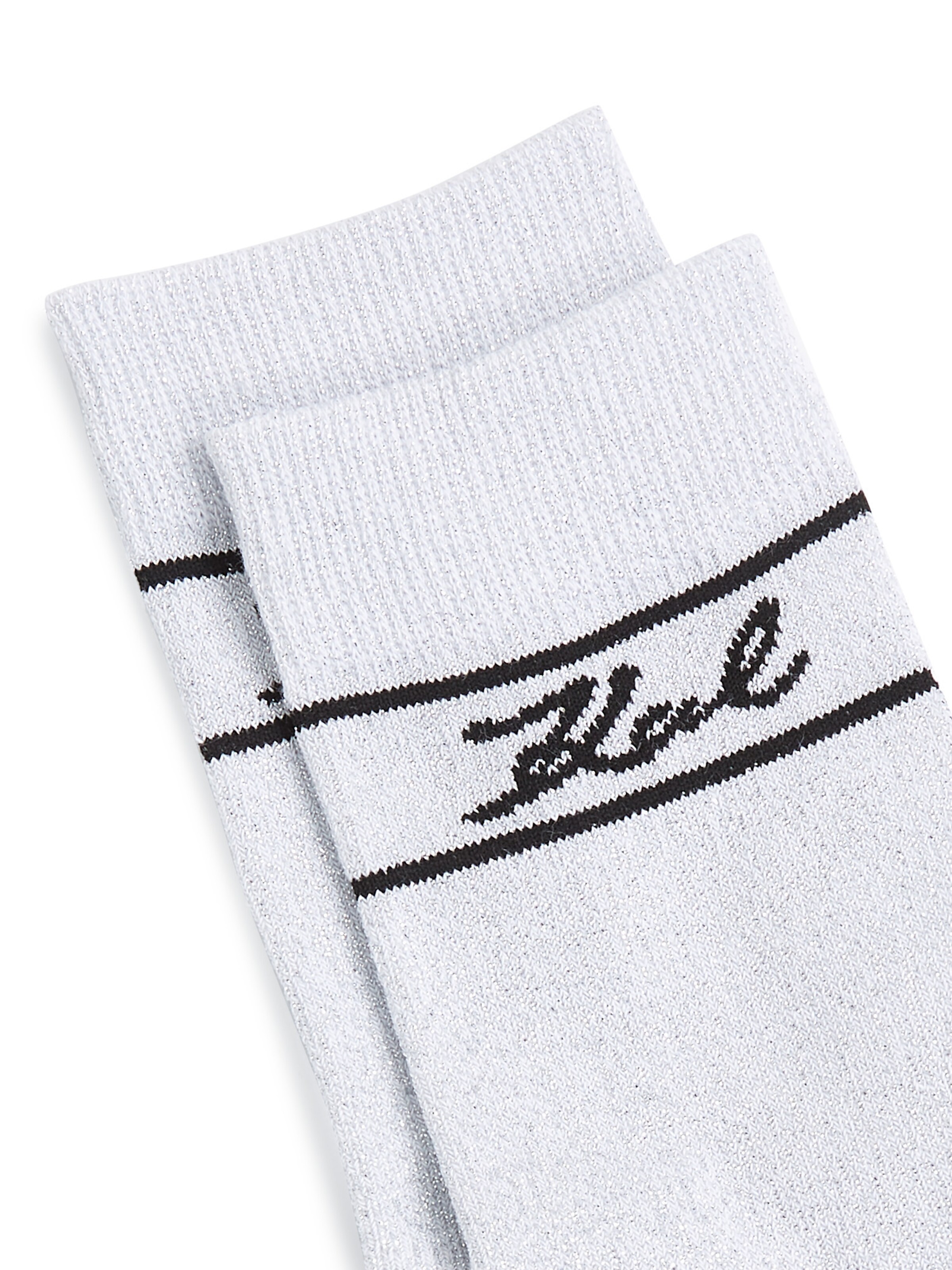 melns Karl Lagerfeld Zeķes