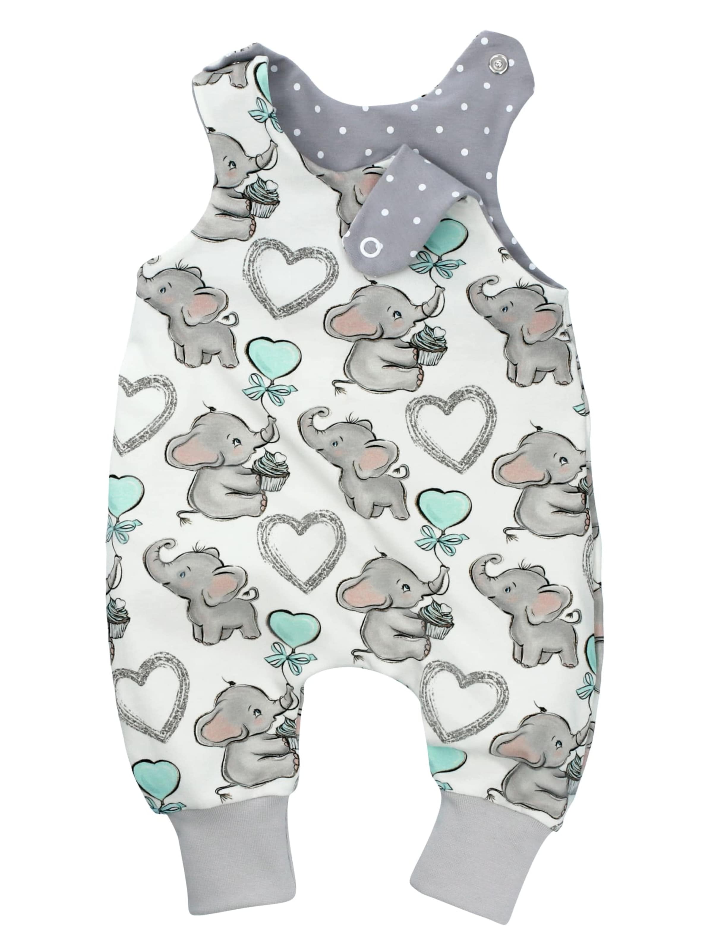 Land-Juwelen Romper/bodysuit in White: front