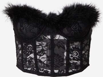 Corsetto di Nasty Gal in nero: frontale