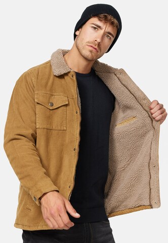 INDICODE JEANS Between-Season Jacket 'Tonni' in Brown