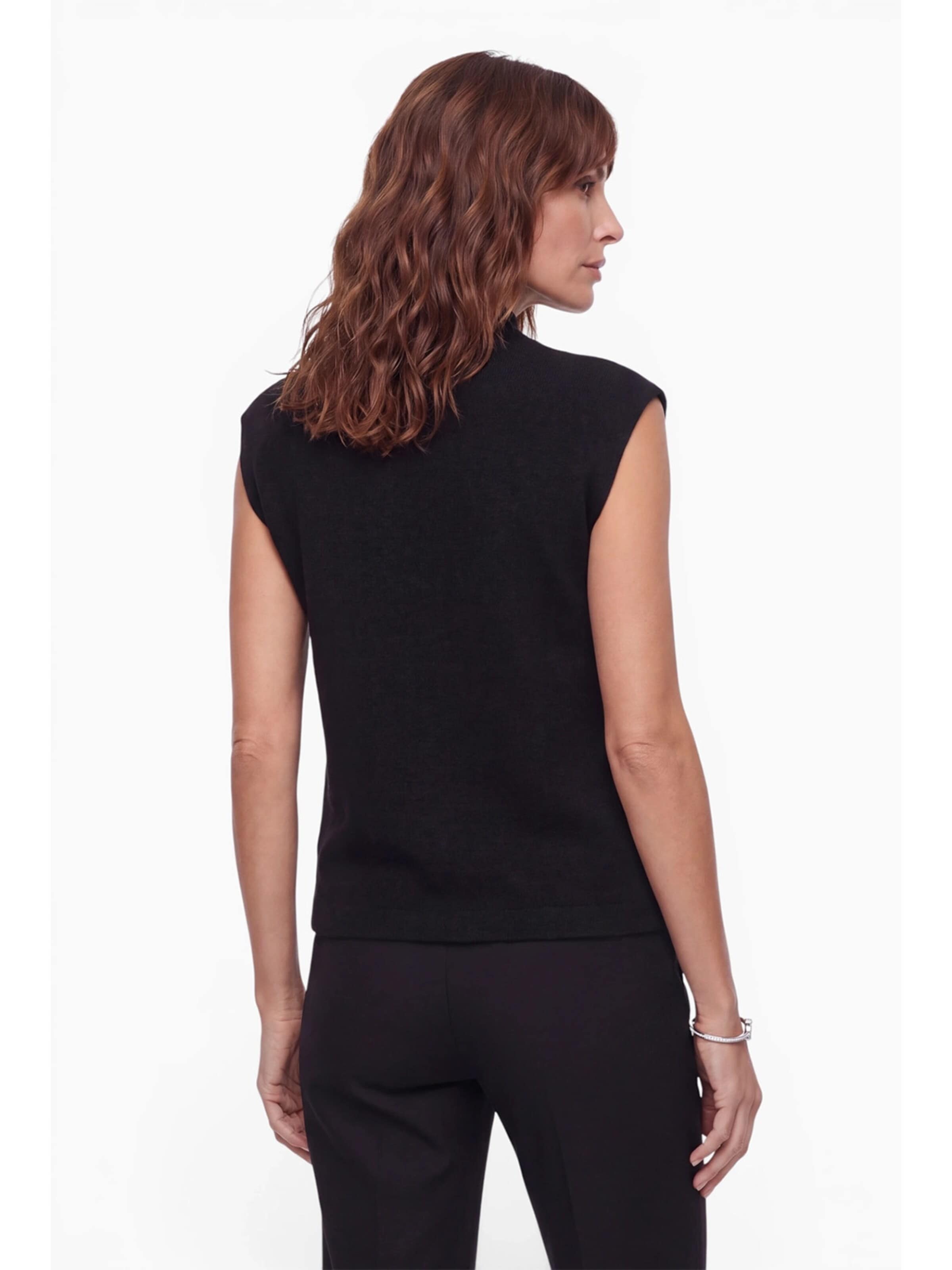 Anse Victorin Knitted top 'Lara' in Black