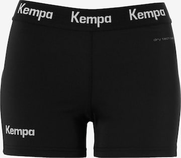 KEMPASlimfit Sportske hlače - crna boja: prednji dio