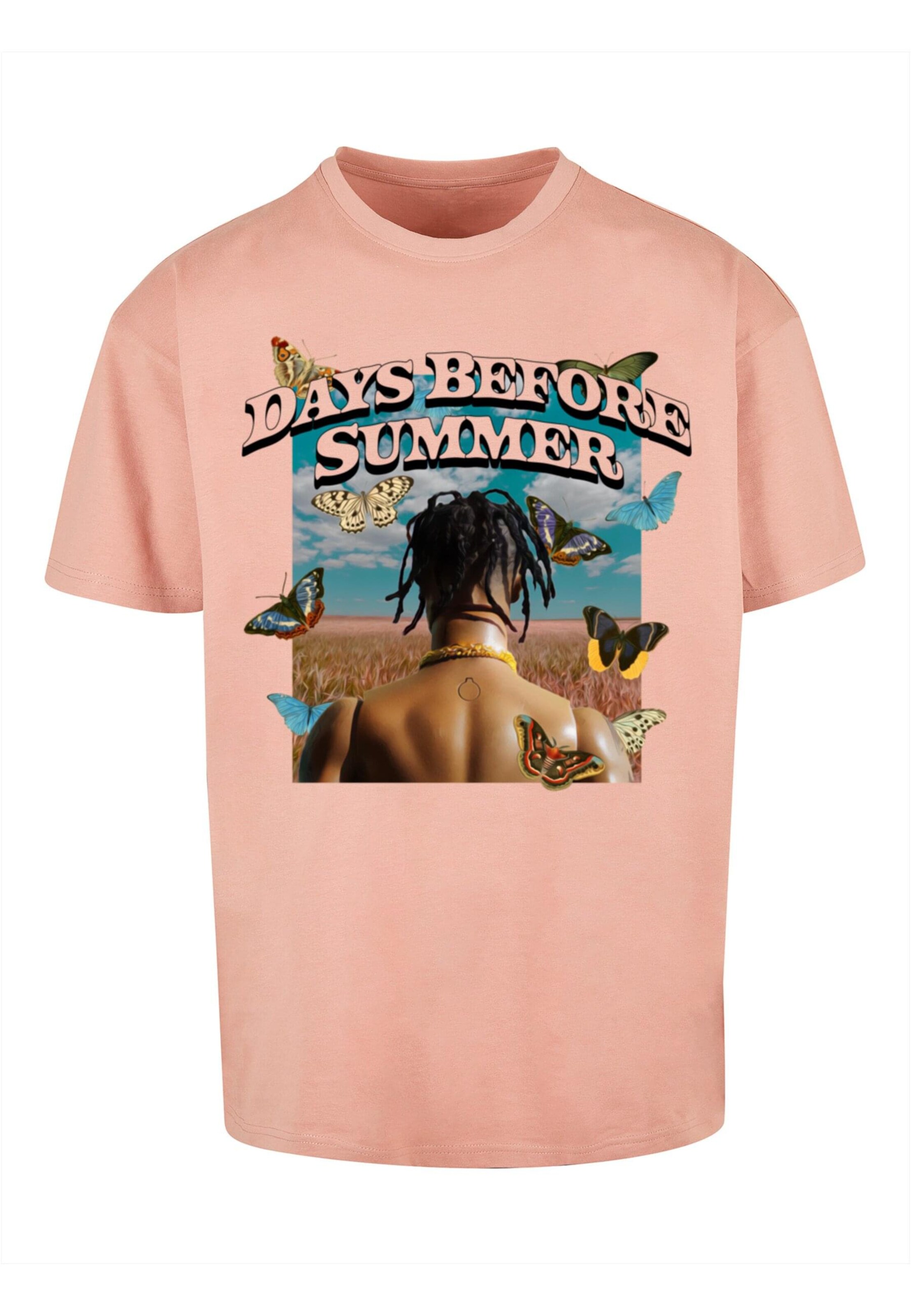 MT Upscale Shirt 'Days Before Summer' in Roze: voorkant