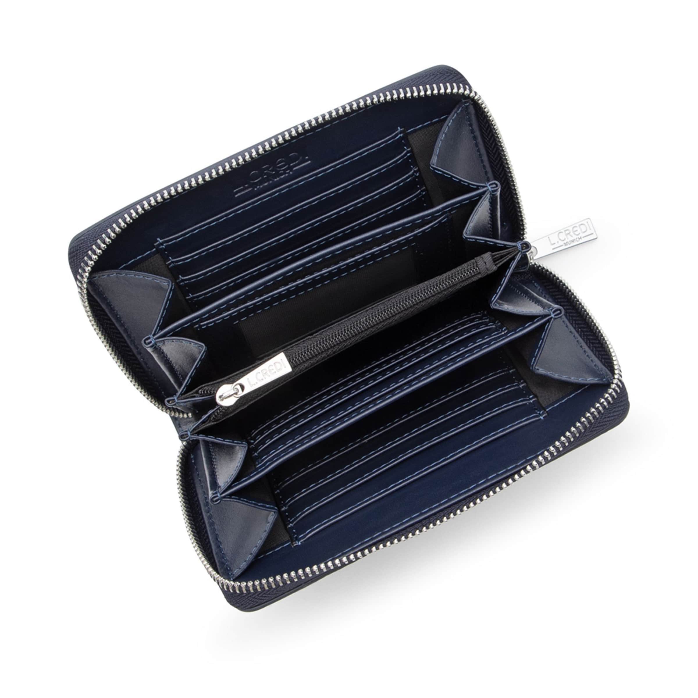 Portamonete 'Perla' di L.CREDI in blu