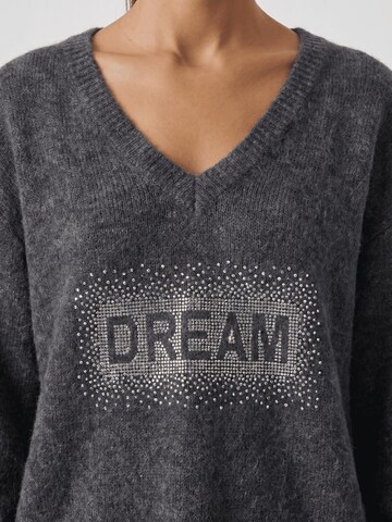 americandreams Oversized Sweater 'Silja' in Grey