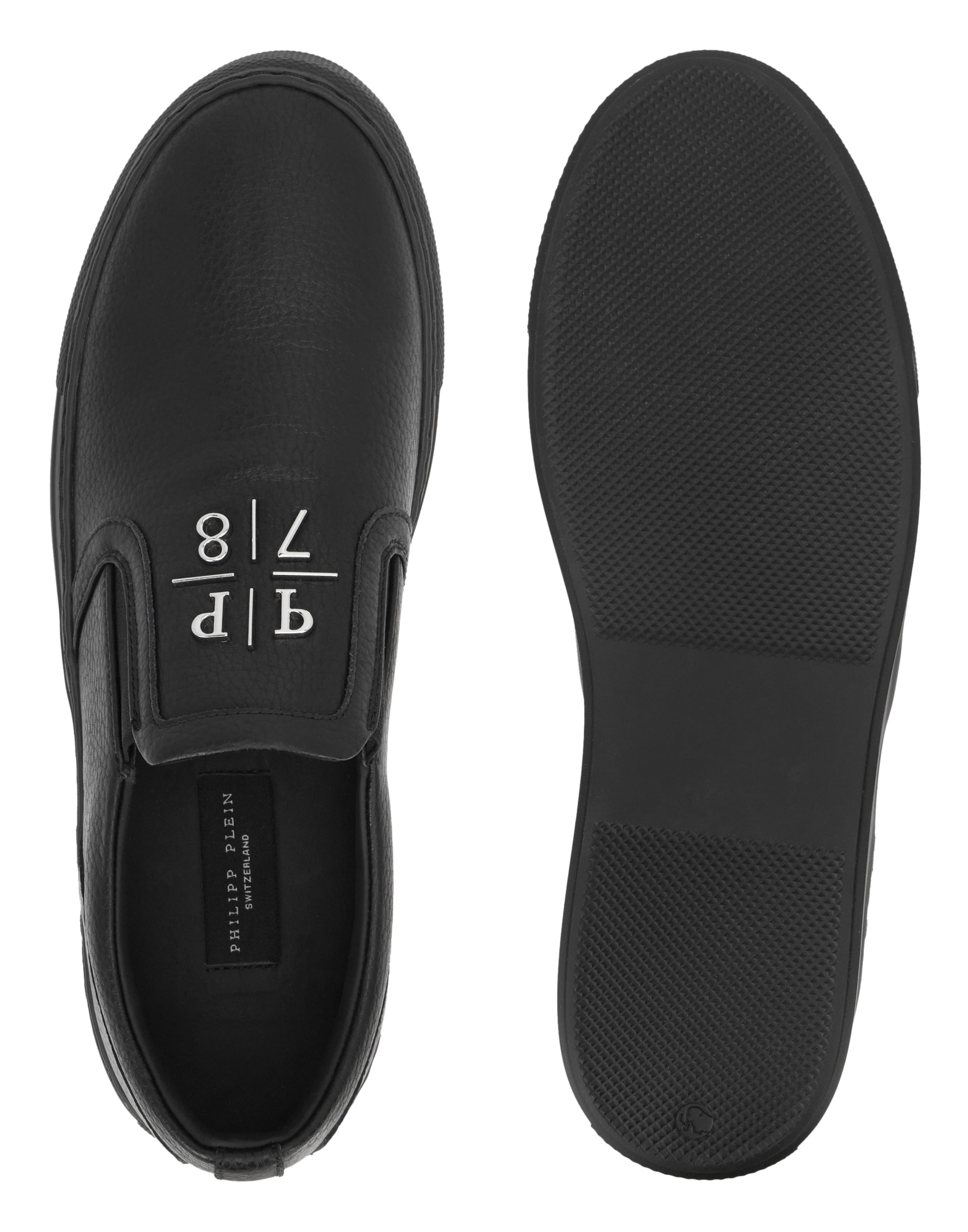 Philipp Plein Slip-ons in Zwart