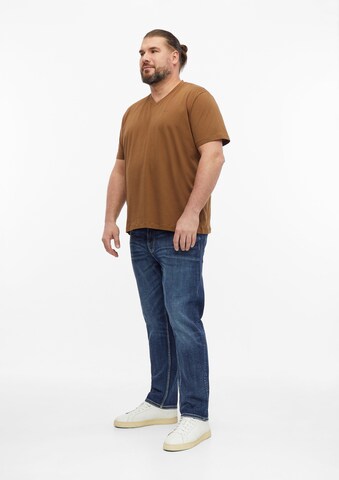 s.Oliver Men Big Sizes Shirt in Brown