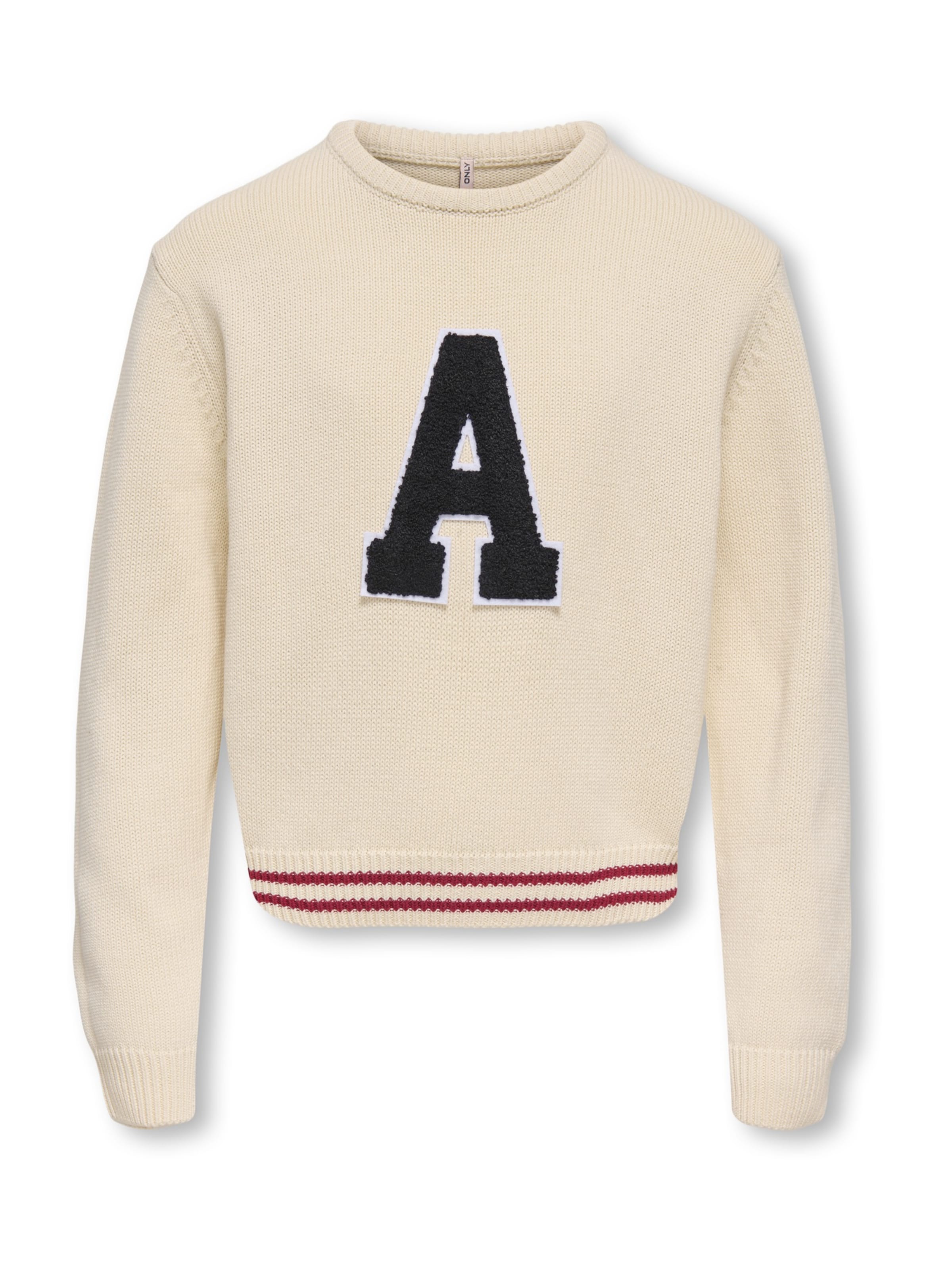 ONLY GIRLS Sweater 'KOGJENNY' in Beige: front