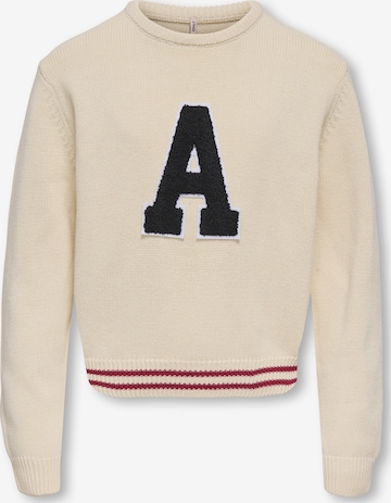 ONLY GIRLS Pullover 'KOGJENNY' in Beige: Vorderseite