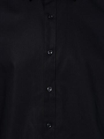 Finshley & Harding Slim Fit Hemd in Schwarz