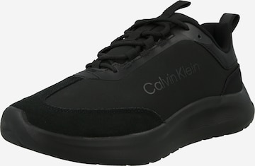 Baskets basses 'EVA' Calvin Klein en noir : devant