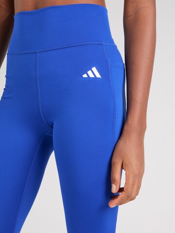 ADIDAS PERFORMANCE Skinny Sports trousers 'OPT ESS' in Blue