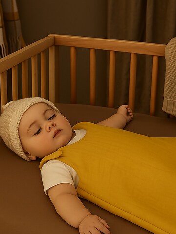 PAPATE Sovepose 'Organic Cotton Winter Sleeping Bag' i gul