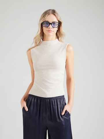 ABOUT YOU Broderad topp 'Chadia' i beige: framsida