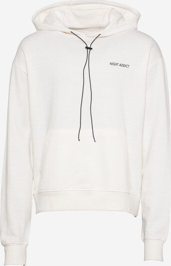Night Addict Sweat-shirt en noir / blanc, Vue avec produit