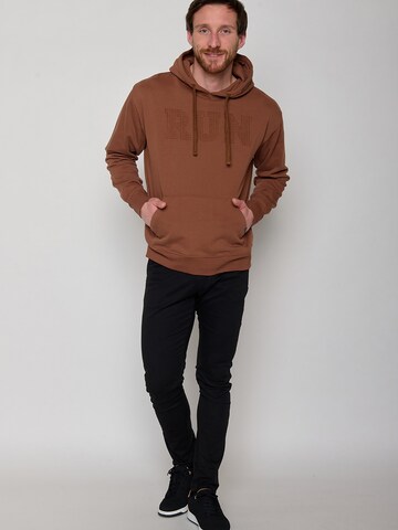 GREENBOMB Sweatshirt 'Run' in Bruin