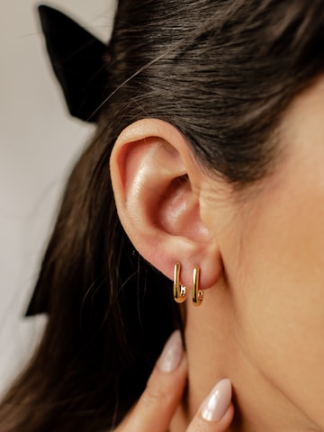 Hey Happiness - Pendientes 'Ellipse' en oro