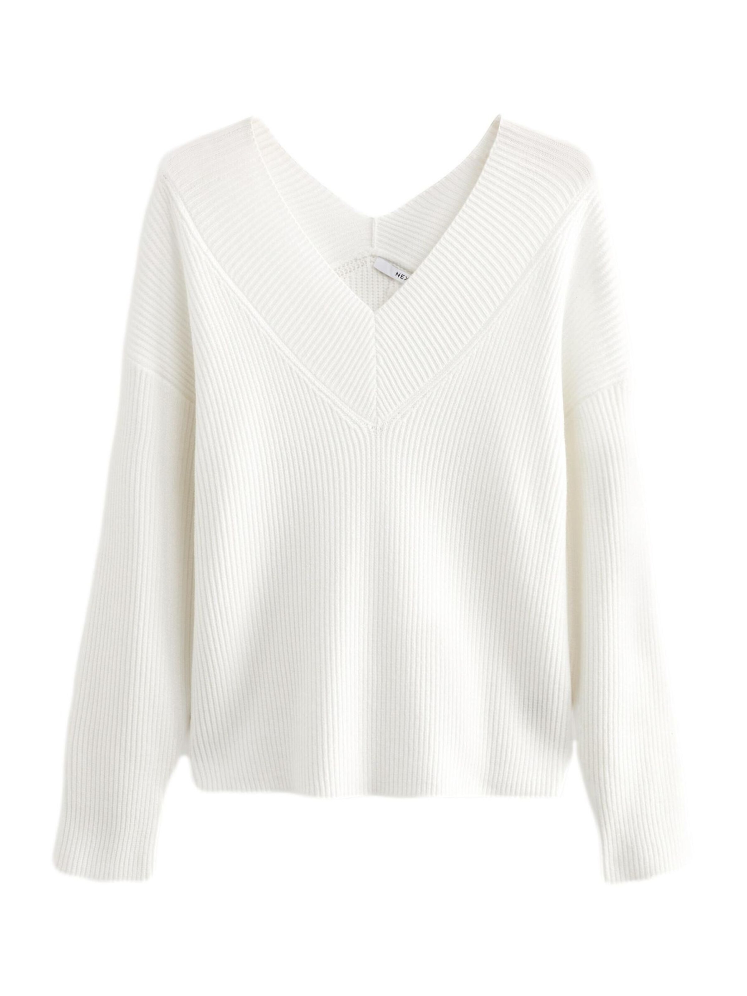 Next Svetr – bílá: přední strana